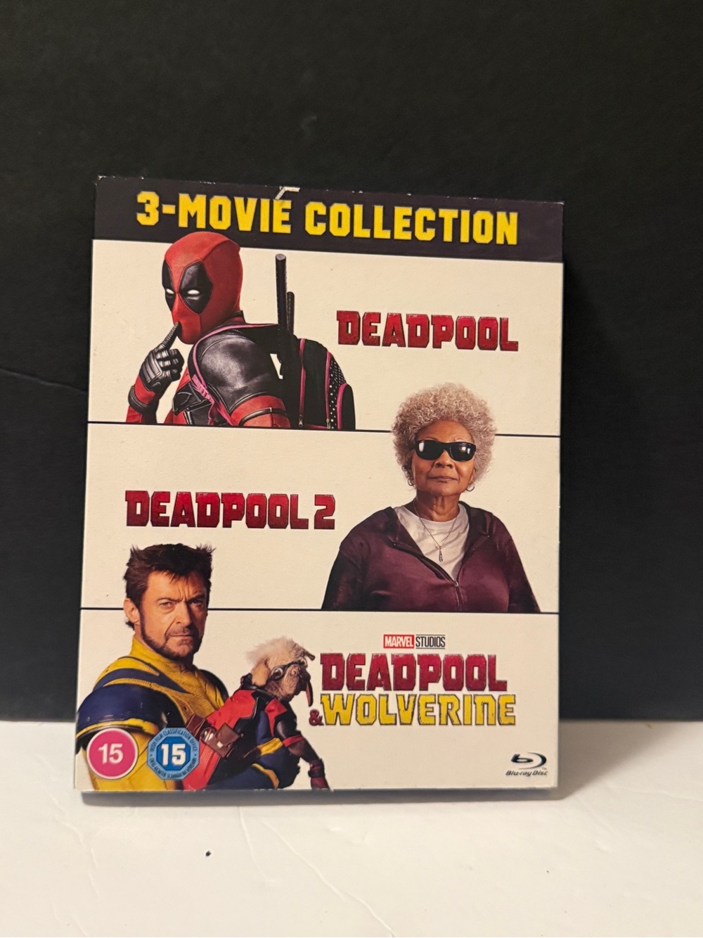 Deadpool 3 Movie Collection Blu-ray 3 Disc Deadpool 2 & Wolverine UK Import